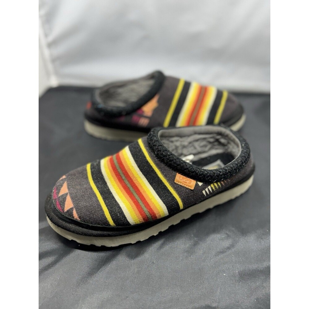UGG Tasman Woodmount Aztec Southwest Print Slippers Black Red Yellow Mens 10